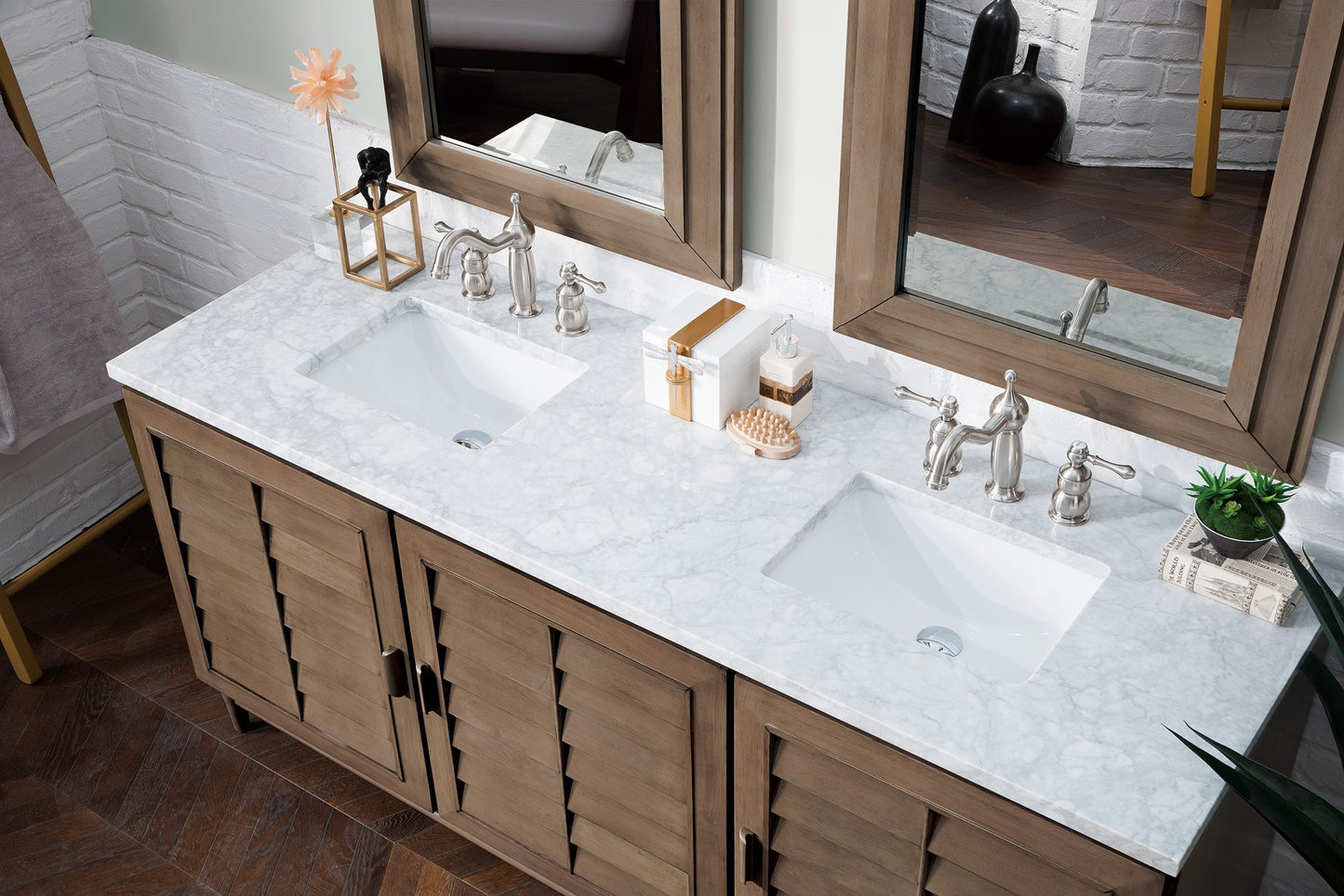 
                  
                    Portland 72" Double Bathroom Vanity Double bathroom Vanity James Martin Vanities 
                  
                