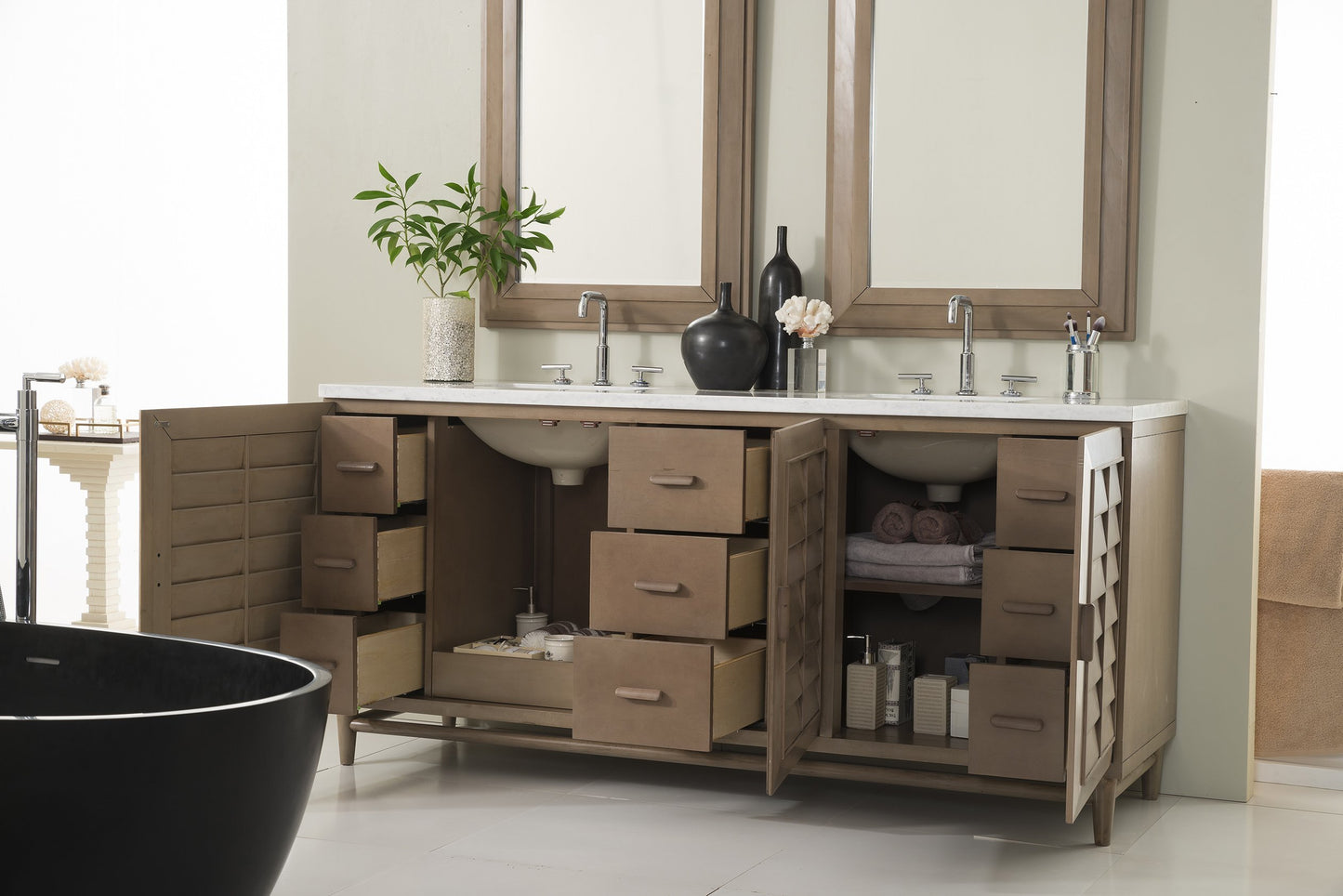
                  
                    Portland 72" Double Bathroom Vanity Double bathroom Vanity James Martin Vanities 
                  
                